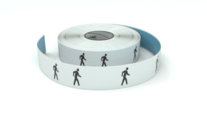 Traffic: Person Walking Symbol Horizontal - Inline Printed Floor Marking Tape Traffic: Person Walking Symbol Horizontal - Inline Printed Floor Marking Tape