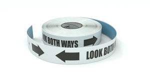 Traffic: Look Both Ways with Arrows - Inline Printed Floor Marking Tape Traffic: Look Both Ways with Arrows - Inline Printed Floor Marking Tape