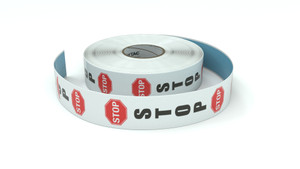 Traffic: Stop Vertical - Inline Printed Floor Marking Tape Traffic: Stop Vertical - Inline Printed Floor Marking Tape