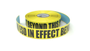 ESD: CDM ESD In Effect Beyond This Point - Inline Printed Floor Marking Tape