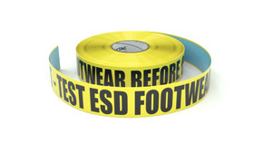 ESD: ESD Mat - Test ESD Footwear Before Crossing - Inline Printed Floor Marking Tape