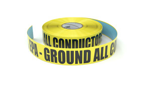 ESD: EPA - Ground All Conductors - Inline Printed Floor Marking Tape