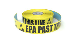 ESD: EPA Past This Line - Inline Printed Floor Marking Tape