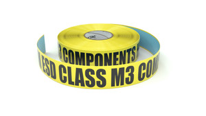 ESD: MM ESD Class M3 Components Here - Inline Printed Floor Marking Tape ESD: MM ESD Class M3 Components Here - Inline Printed Floor Marking Tape