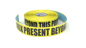 Food: Milk Present Beyond This Point - Inline Printed Floor Marking Tape