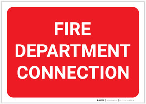 Fire Department Connection Landscape - Label