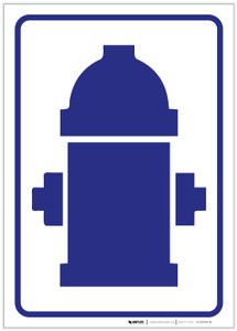 Fire Hydrant Symbol Portrait - Label