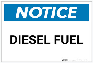 Notice: Diesel Fuel - Label