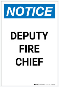 Notice: Deputy Fire Chief Portrait - Label