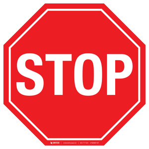 Stop Sign - Basic Floor Sign