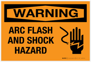 Warning: Arc Flash and Shock Hazard - Label Warning: Arc Flash and Shock Hazard - Label