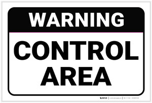 Warning: Control Area - Label