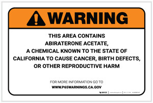 Warning: Prop 65 Abiraterone acetate - Label