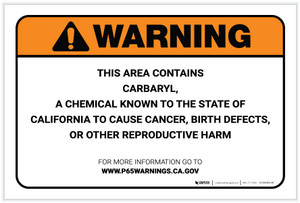 Warning: Prop 65 Carbaryl - Label