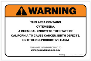 Warning: Prop 65 Cytembena - Label