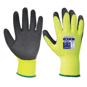 Portwest A140 Thermal Grip Glove, Yellow/Black