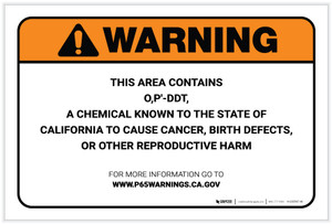 Warning: Prop 65 O,P'-DDT - Label