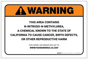 Warning: Prop 65 N-Nitroso-N-Methylurea - Label