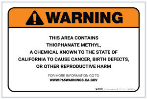 Warning: Prop 65 Thiophanate Methyl - Label