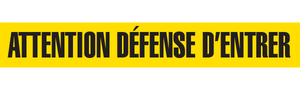 ATTENTION DEFENSE  - Barricade Tape (Case of 12 Rolls)