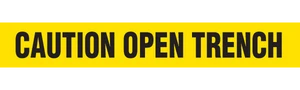 CAUTION OPEN TRENCH - Barricade Tape (Case of 12 Rolls)