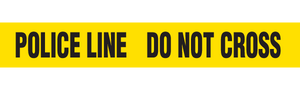 POLICE LINE - DO NOT CROSS - Barricade Tape (Case of 12 Rolls)