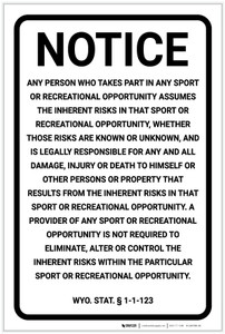 Arizona Equine Liability AZ - Label