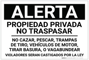 Security Notice: Video Surveillance No Dumping Portrait - Label