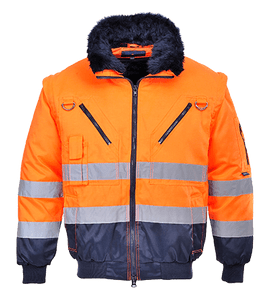 Hi-Vis Pilot Jacket, Orange Hi-Vis Pilot Jacket, Orange
