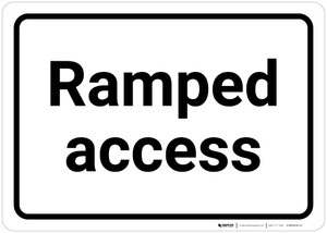 Ramped Access - Wall Sign