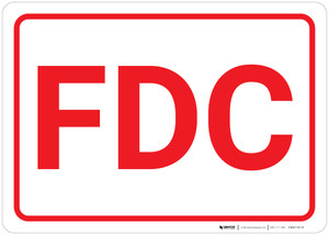 FDC White Background - Wall Sign FDC White Background - Wall Sign
