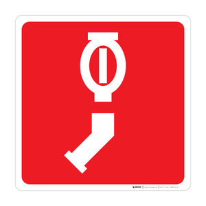 Single Automatic Sprinkle Connection - Wall Sign