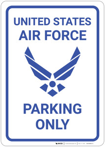 United States Air Force - Parking Only - Wall Sign