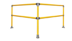 OSHA Hand Rail 6ft x 6ft 90 Degree Corner Kit OSHA Hand Rail 6ft x 6ft 90 Degree Corner Kit