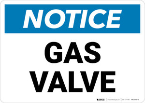 Notice: Gas Valve Landscape