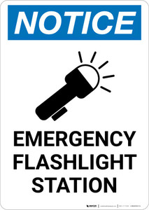 Notice: Emergency Flashlight Station flashlight Icon Portrait Notice: Emergency Flashlight Station flashlight Icon Portrait