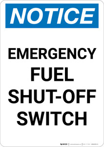 Notice: Emergency Fuel Shut Off Switch Portrait
