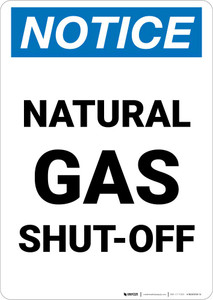 Notice: Natural Gas Shut-Off Portrait