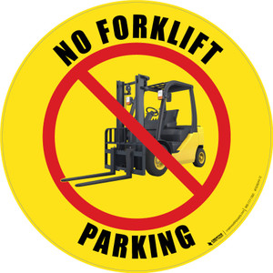 No Forklift Parking (Yellow) Floor Sign No Forklift Parking (Yellow) Floor Sign