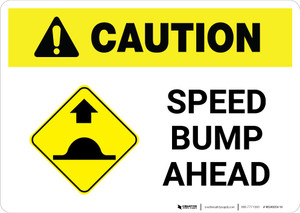 Caution: Speed Bump Ahead with Icon Landscape