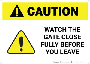 Caution: Watch the Gate Close Fully Before You Leave with Icon Landscape