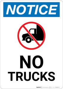 Notice: No Trucks with Icon Portrait