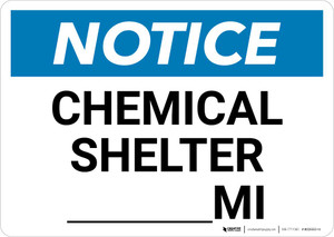 Notice: Chemical Shelter Mile Landscape