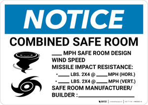 Notice: Hurricane/Tornado Safe Room Design Wind Speed Landscape