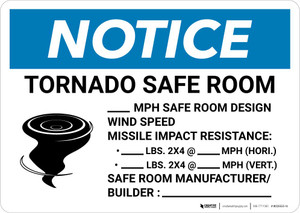 Notice: Tornado Safe Room Design Wind Speed Landscape