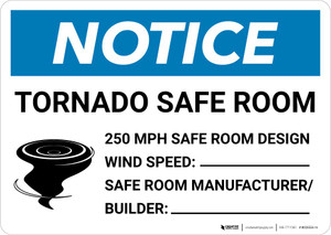 Notice: Tornado Safe Room Landscape