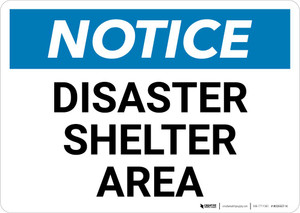 Notice: Disaster Shelter Area Landscape