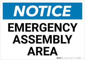 Notice: Emergency Assembly Area Landscape