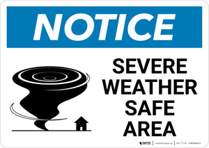 Notice: Severe Weather Safe Area Landscape