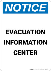 Notice: Evacuation Information Center Portrait